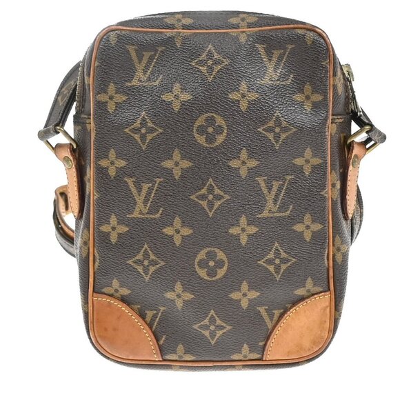 LOUIS VUITTON Danube Shoulder Bag Monogram Leather Brown France - Picture 3 of 5